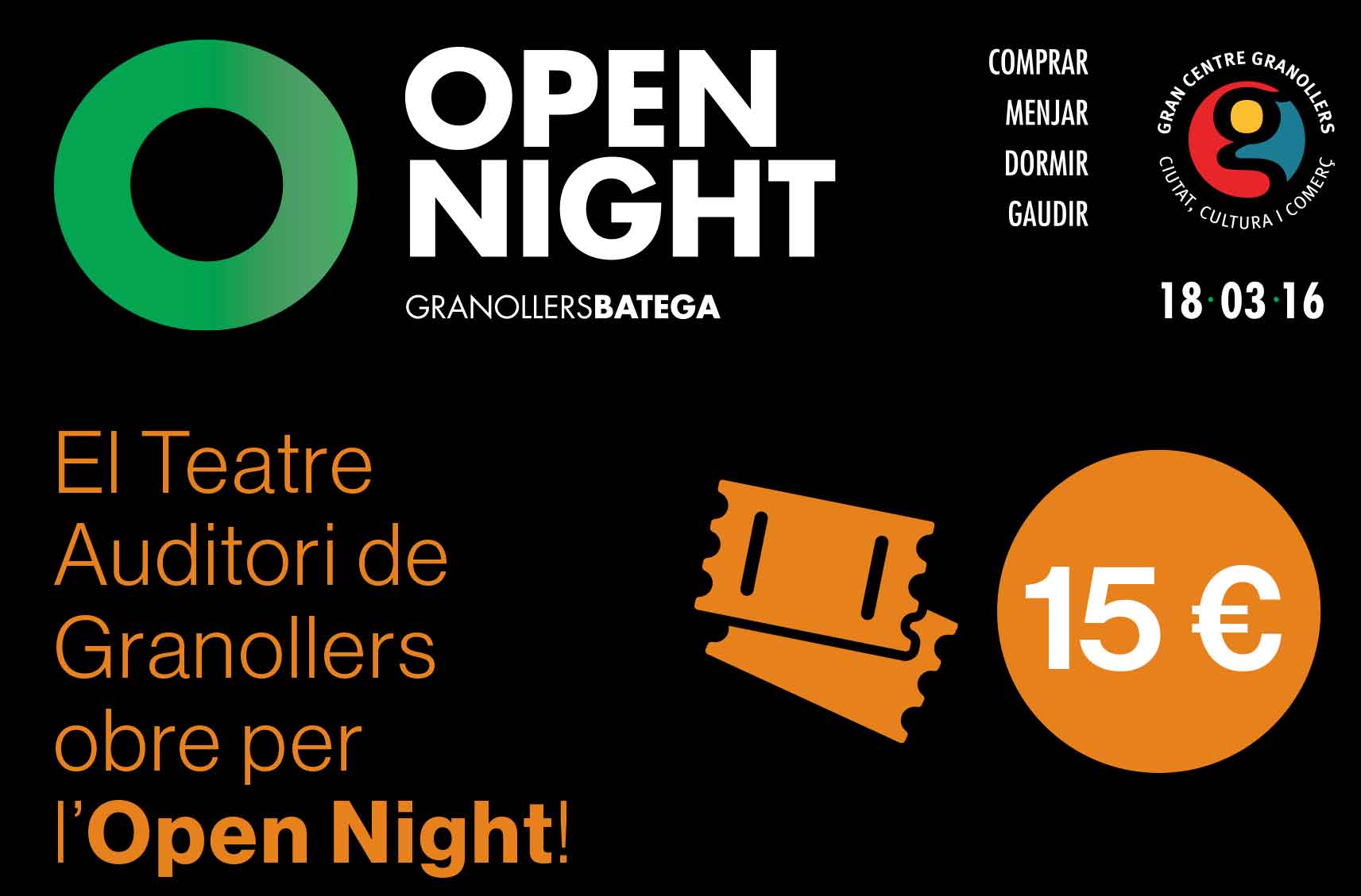 El Teatre Auditori obre per l'Open Night!