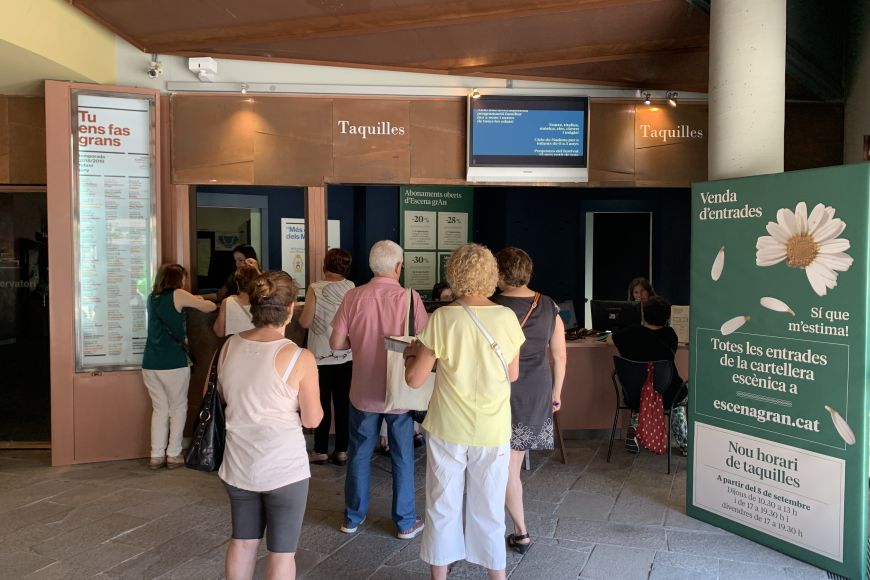 A partir del 5 de setembre, nou horari de taquilles A partir del 5 de setembre, nou horari de taquilles