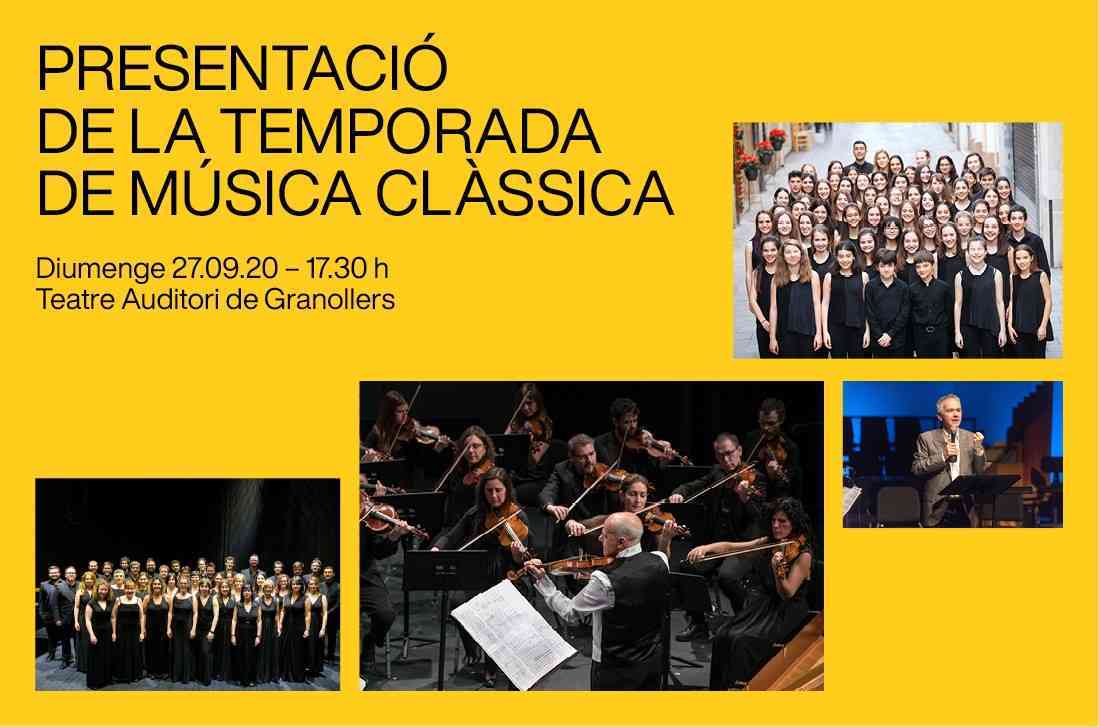Presentació de la temporada de música clàssica