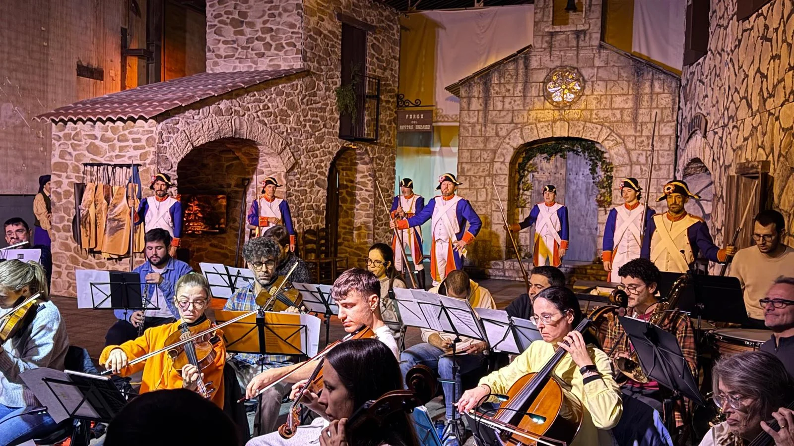 Assaig de 'Cançó d'amor i de guerra'